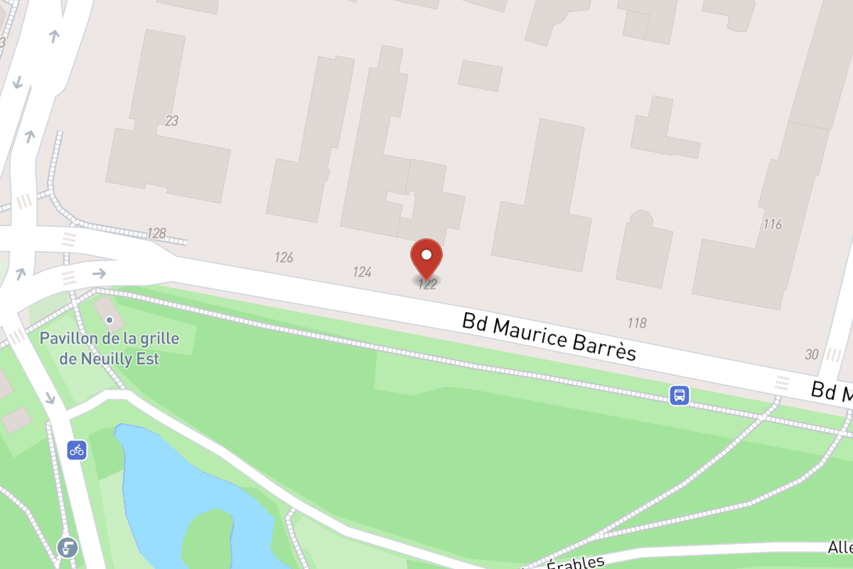 Plan de situation — 122 Boulevard Maurice Barrès