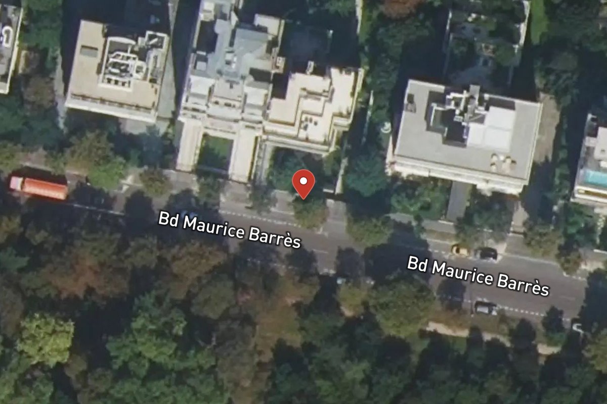 Vue satellite — 122 Boulevard Maurice Barrès