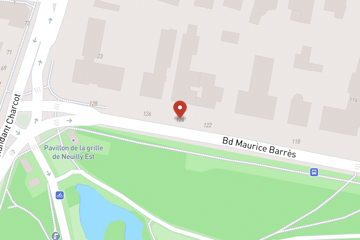 Plan de situation — 124 Boulevard Maurice Barrès