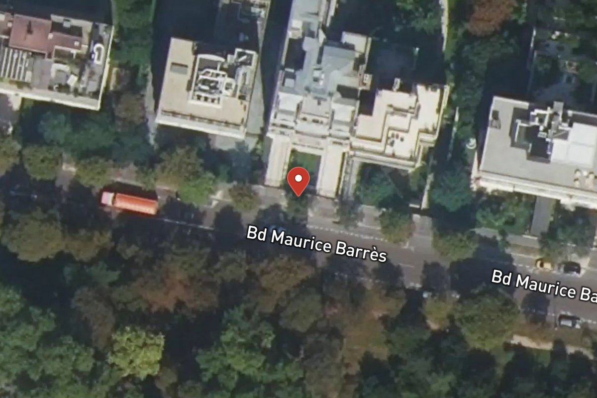 Vue satellite — 124 Boulevard Maurice Barrès