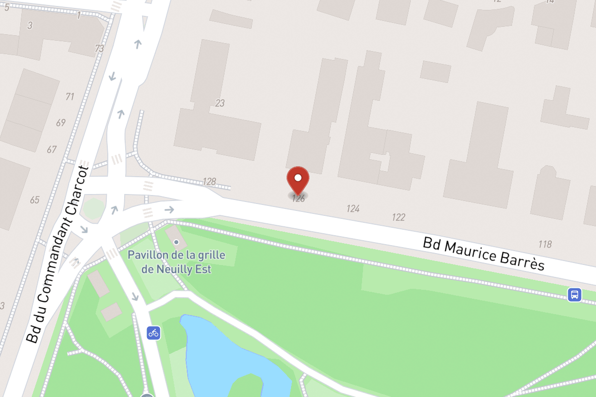Plan de situation — 126 Boulevard Maurice Barrès