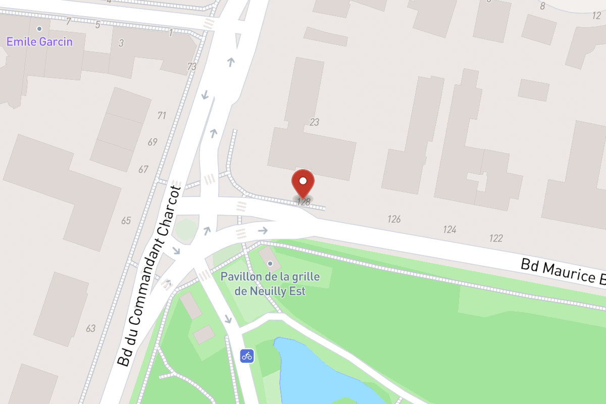 Plan de situation — 128 Boulevard Maurice Barrès