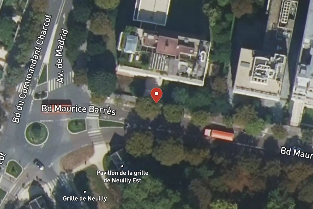 Vue satellite — 128 Boulevard Maurice Barrès