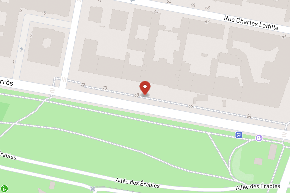 Plan de situation — 68 Boulevard Maurice Barrès