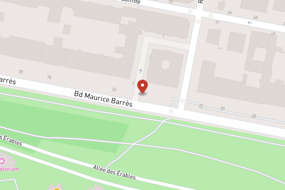 Plan de situation — 74 Boulevard Maurice Barrès
