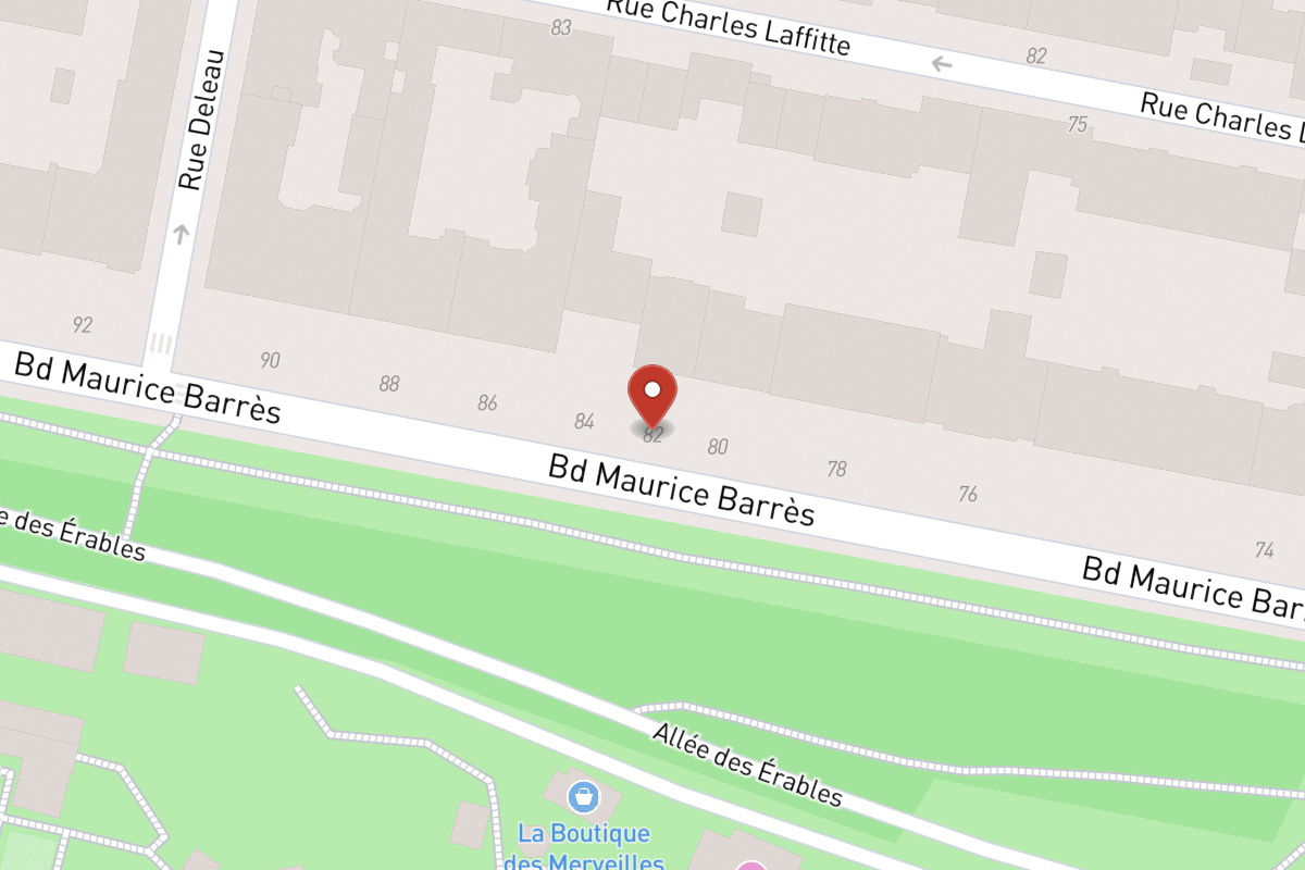 Plan de situation — 82 Boulevard Maurice Barrès