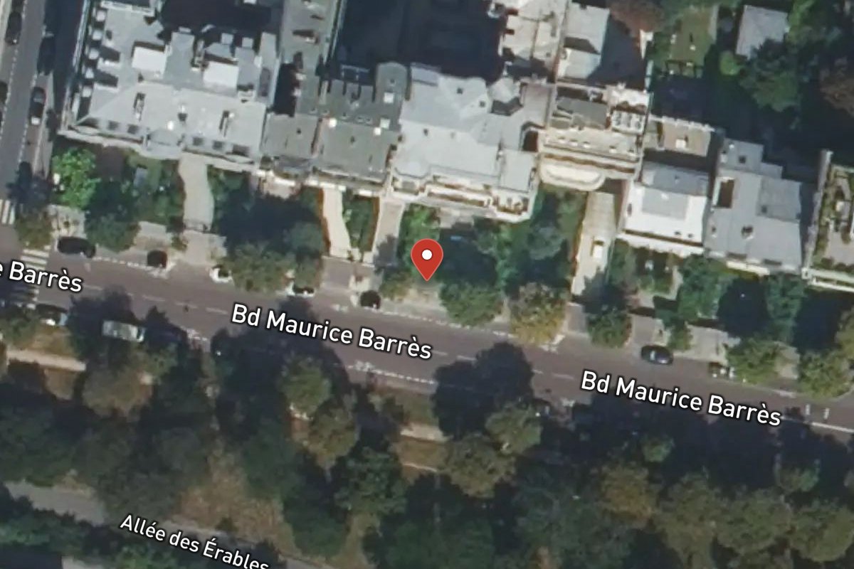 Vue satellite — 86 Boulevard Maurice Barrès