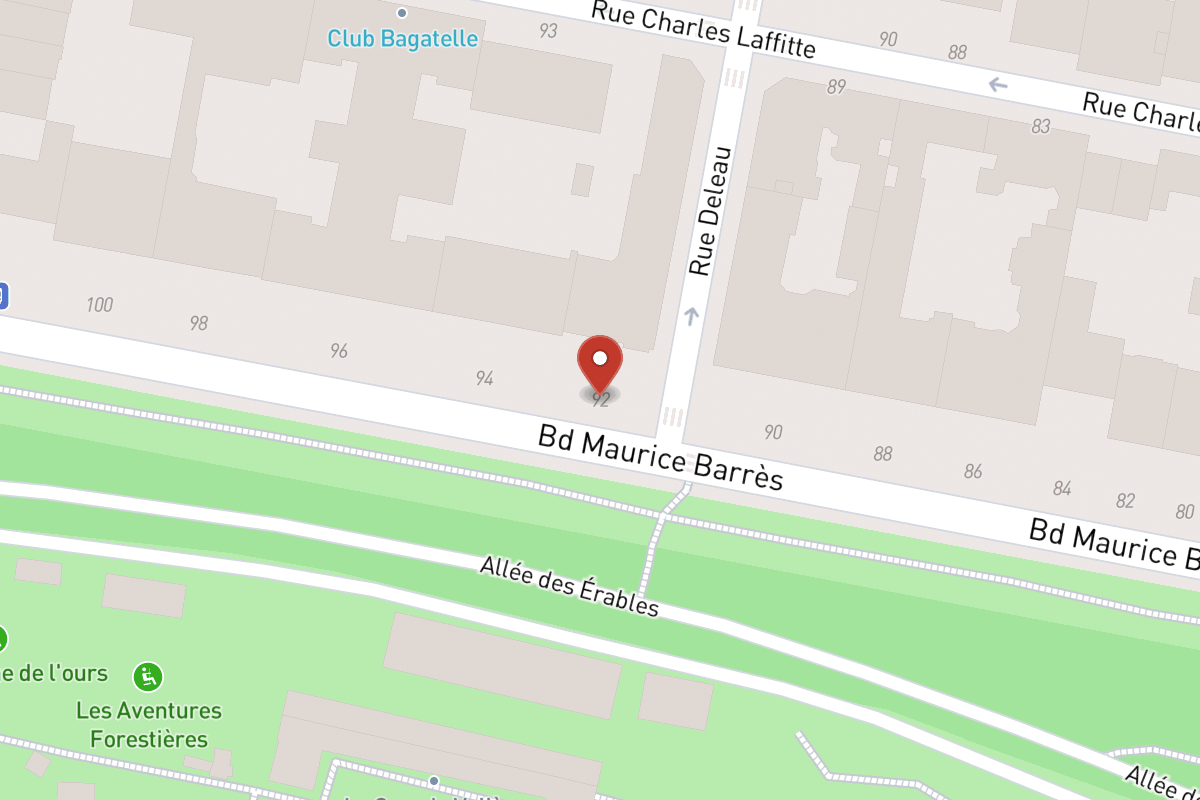 Plan de situation — 92 Boulevard Maurice Barrès