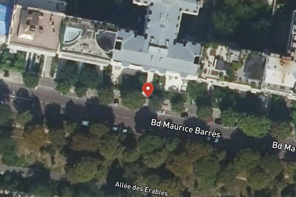 Vue satellite — 96 Boulevard Maurice Barrès