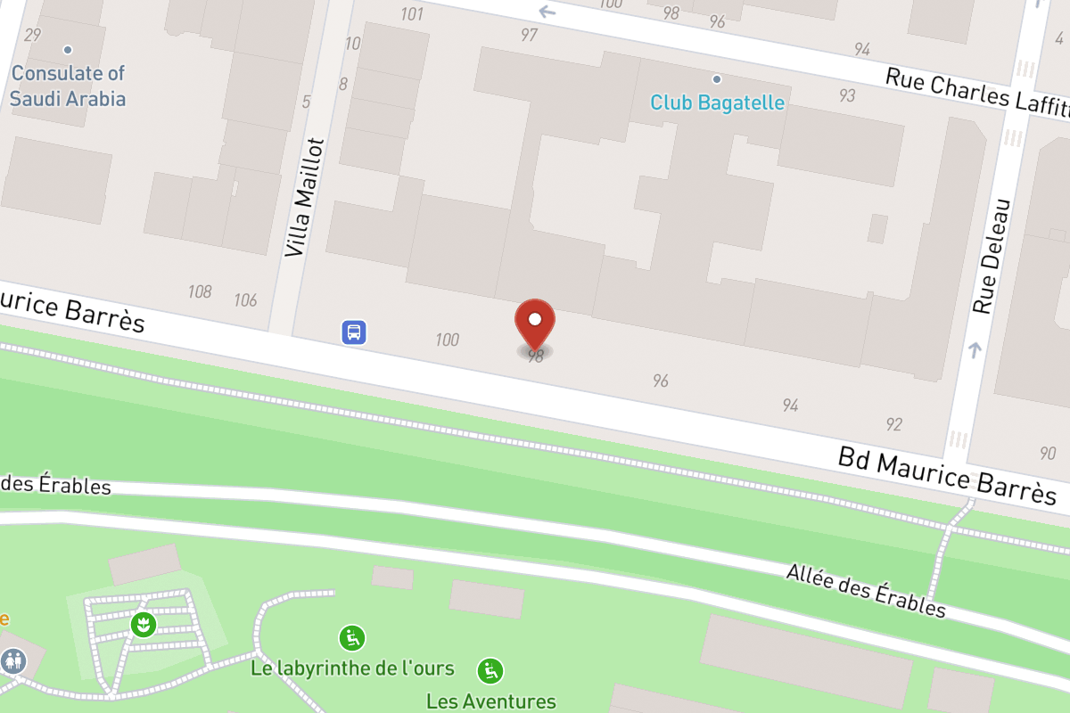 Plan de situation — 98 Boulevard Maurice Barrès