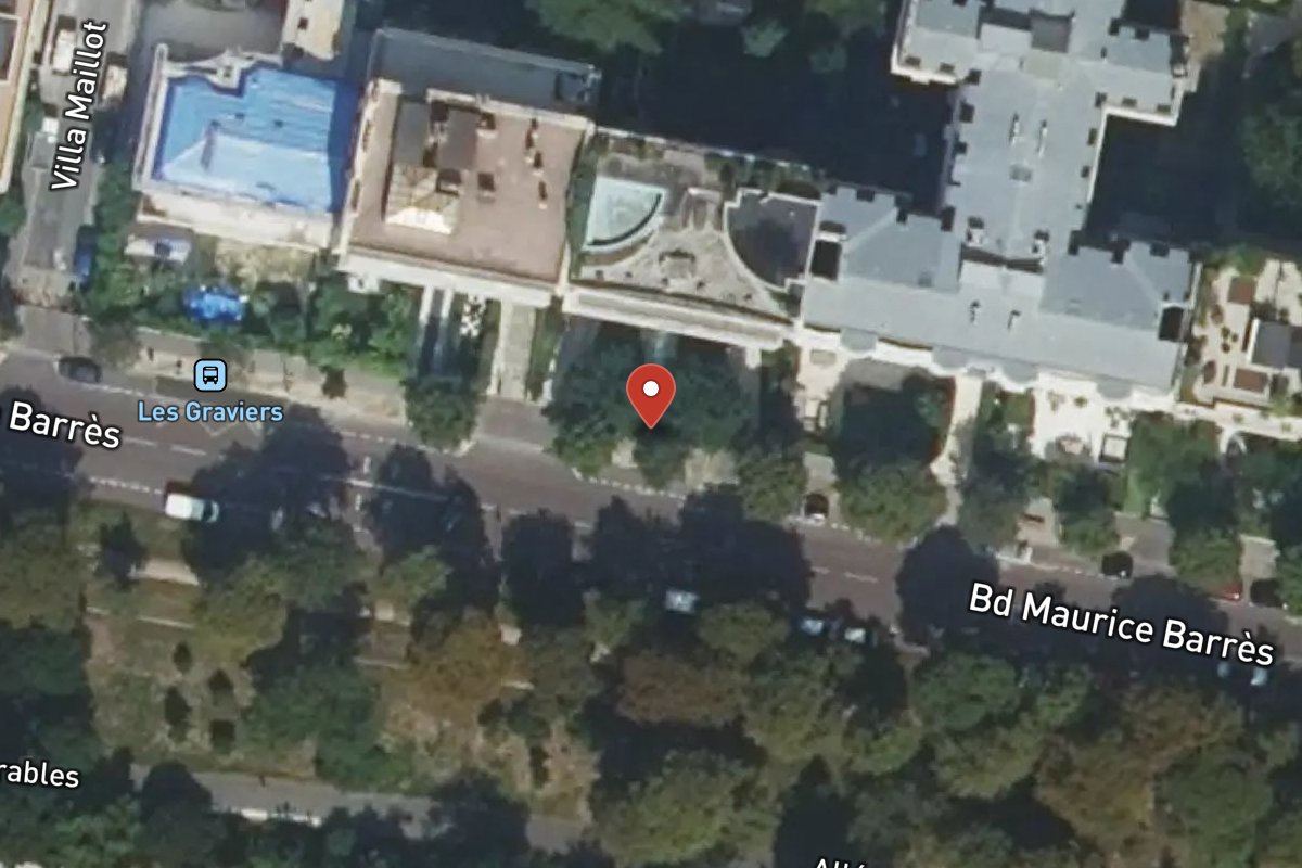 Vue satellite — 98 Boulevard Maurice Barrès
