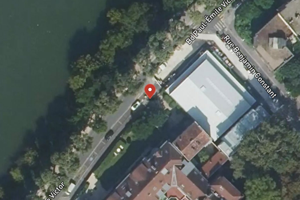 Vue satellite — 35 boulevard paul-émile victor