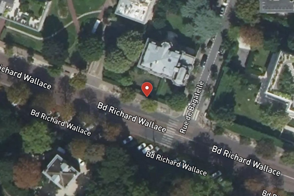Vue satellite — 17 Boulevard Richard Wallace