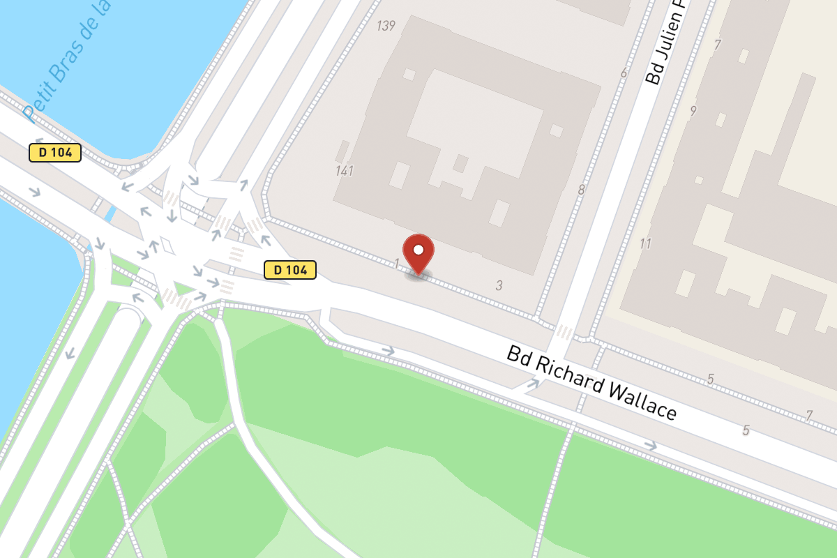 Plan de situation — 1BIS Boulevard Richard Wallace