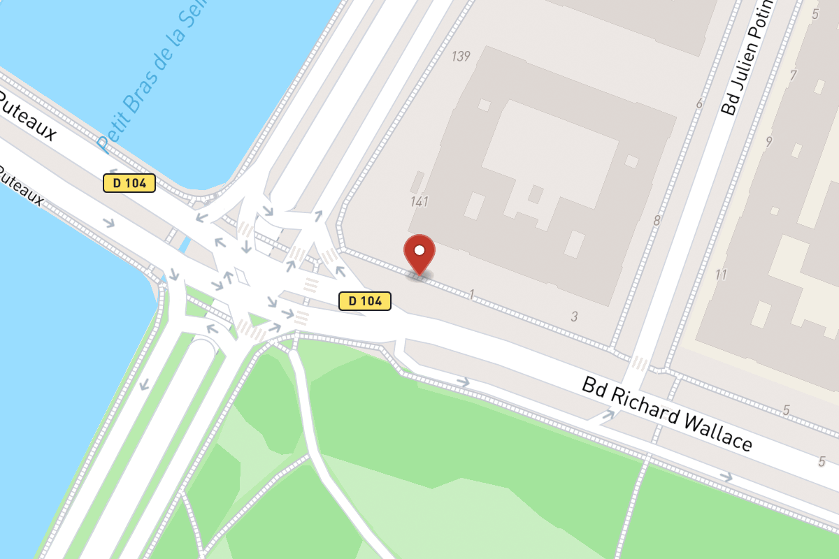 Plan de situation — 1 Boulevard Richard Wallace