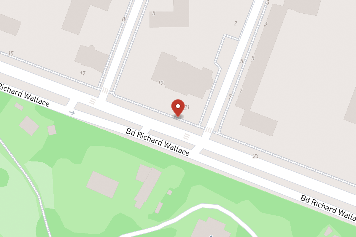 Plan de situation — 21 Boulevard Richard Wallace