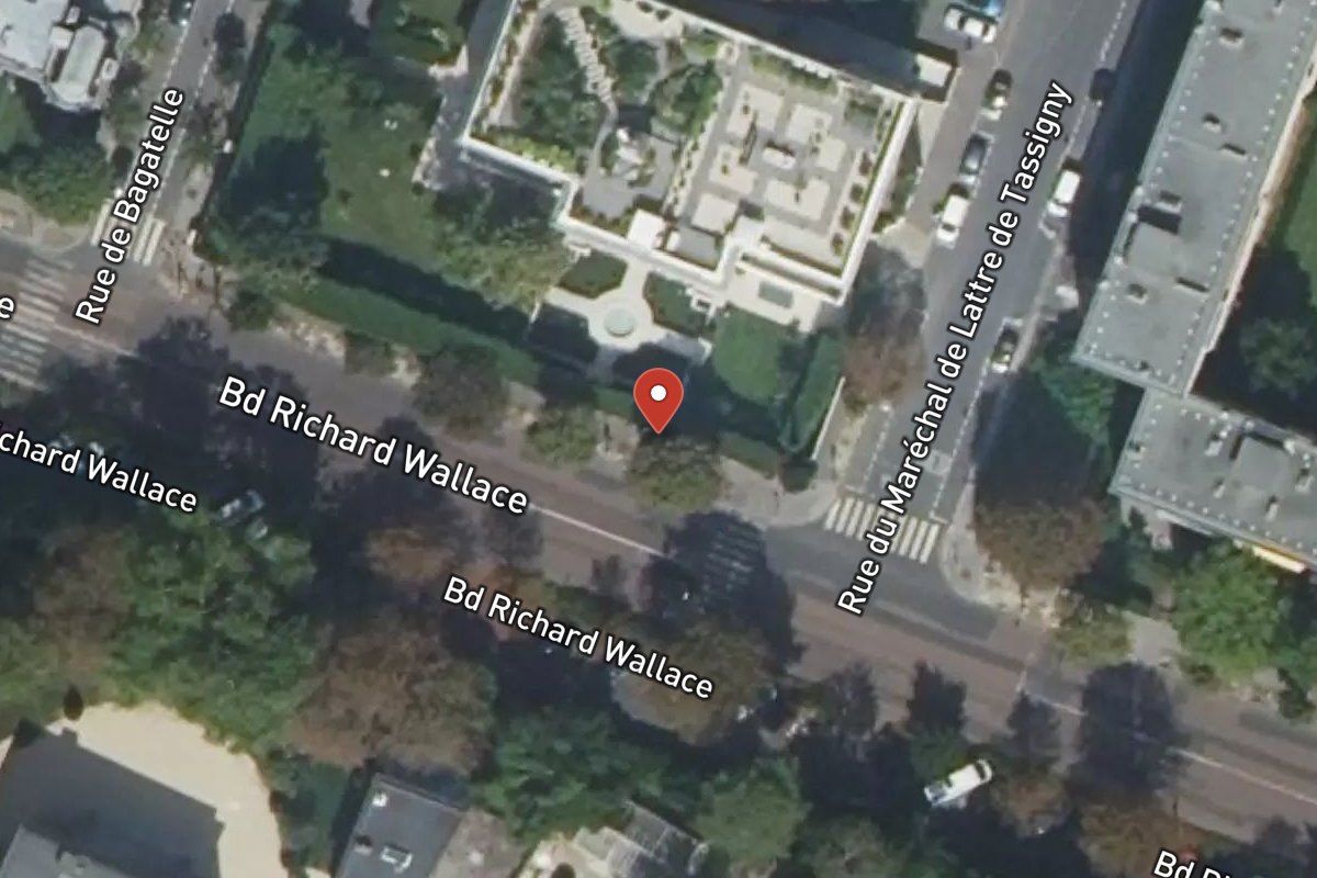 Vue satellite — 21 Boulevard Richard Wallace