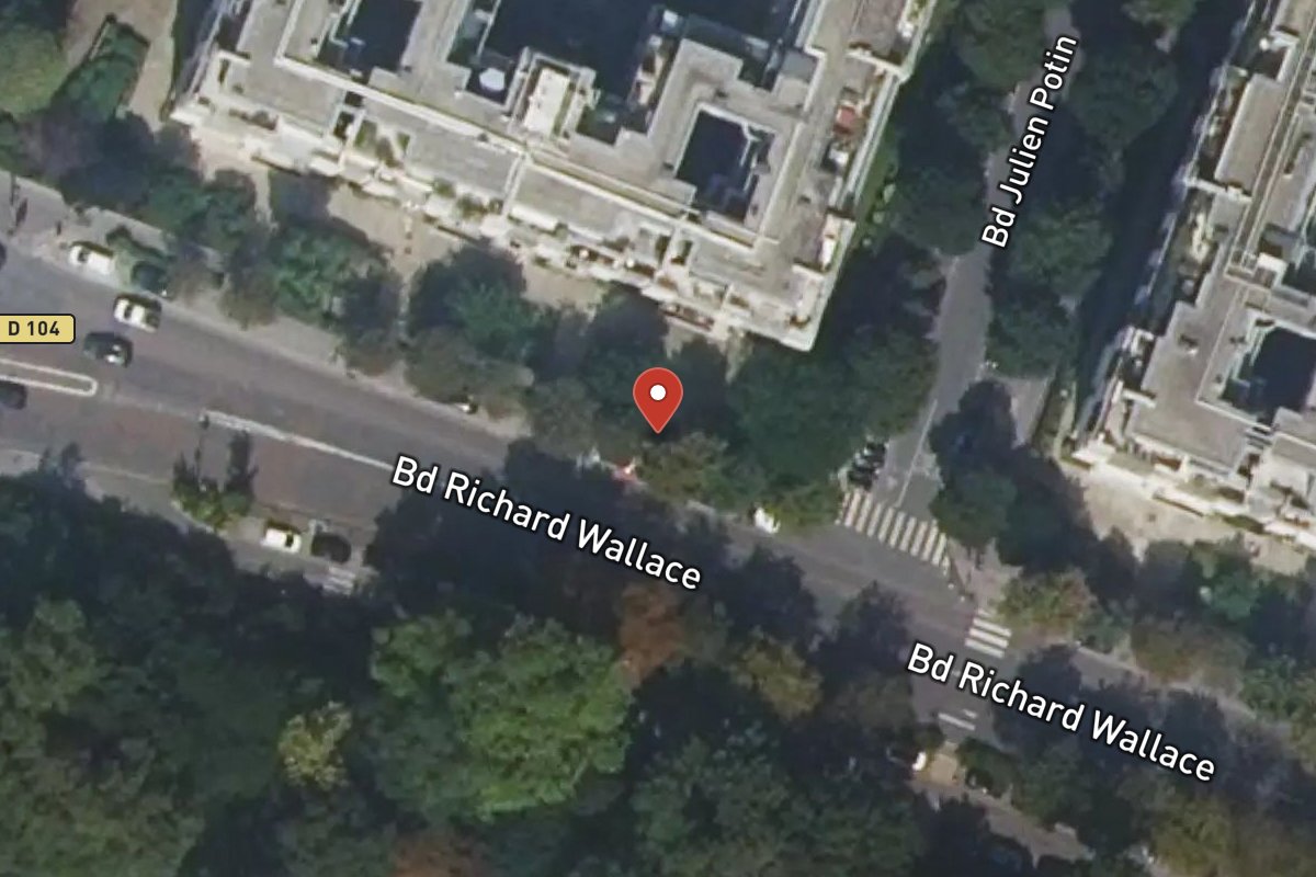 Vue satellite — 3 Boulevard Richard Wallace