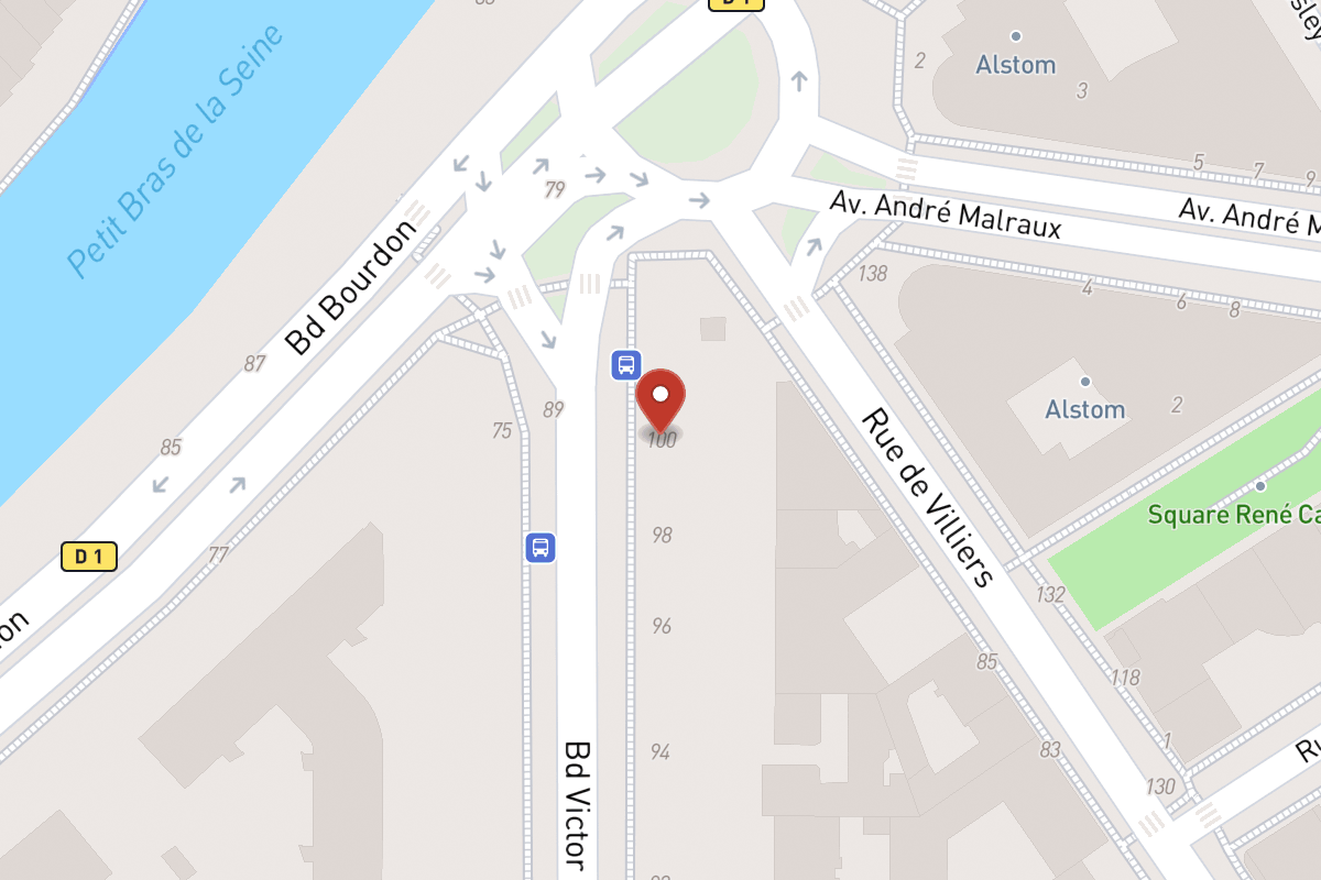 Plan de situation — 100 Boulevard Victor Hugo