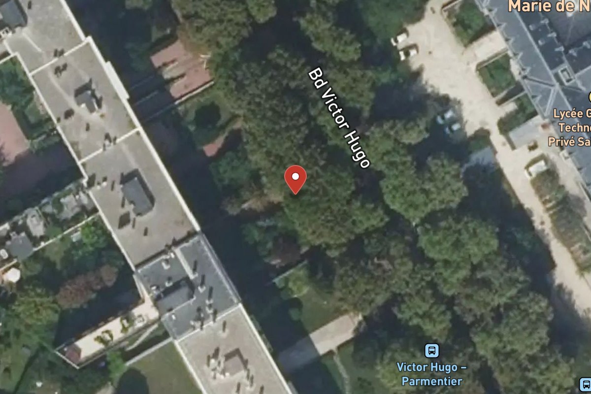 Vue satellite — 17 Boulevard Victor Hugo