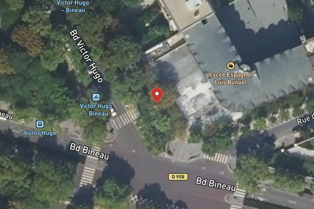 Vue satellite — 38 Boulevard Victor Hugo