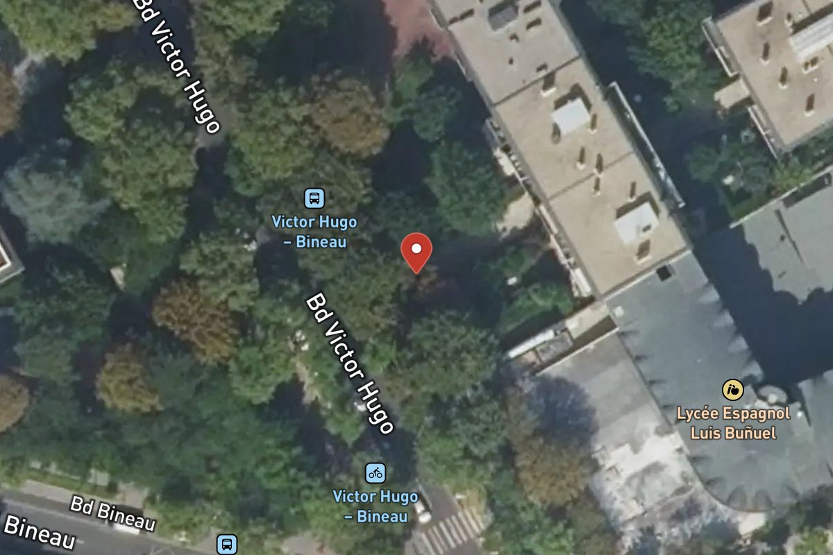 Vue satellite — 40 Boulevard Victor Hugo