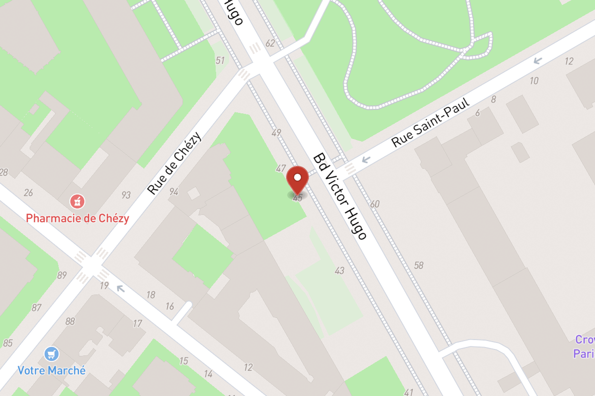 Plan de situation — 45 Boulevard Victor Hugo