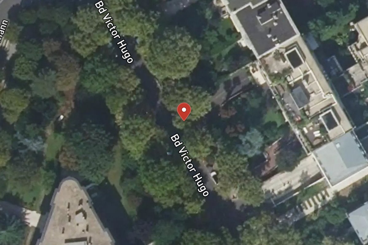 Vue satellite — 52 Boulevard Victor Hugo