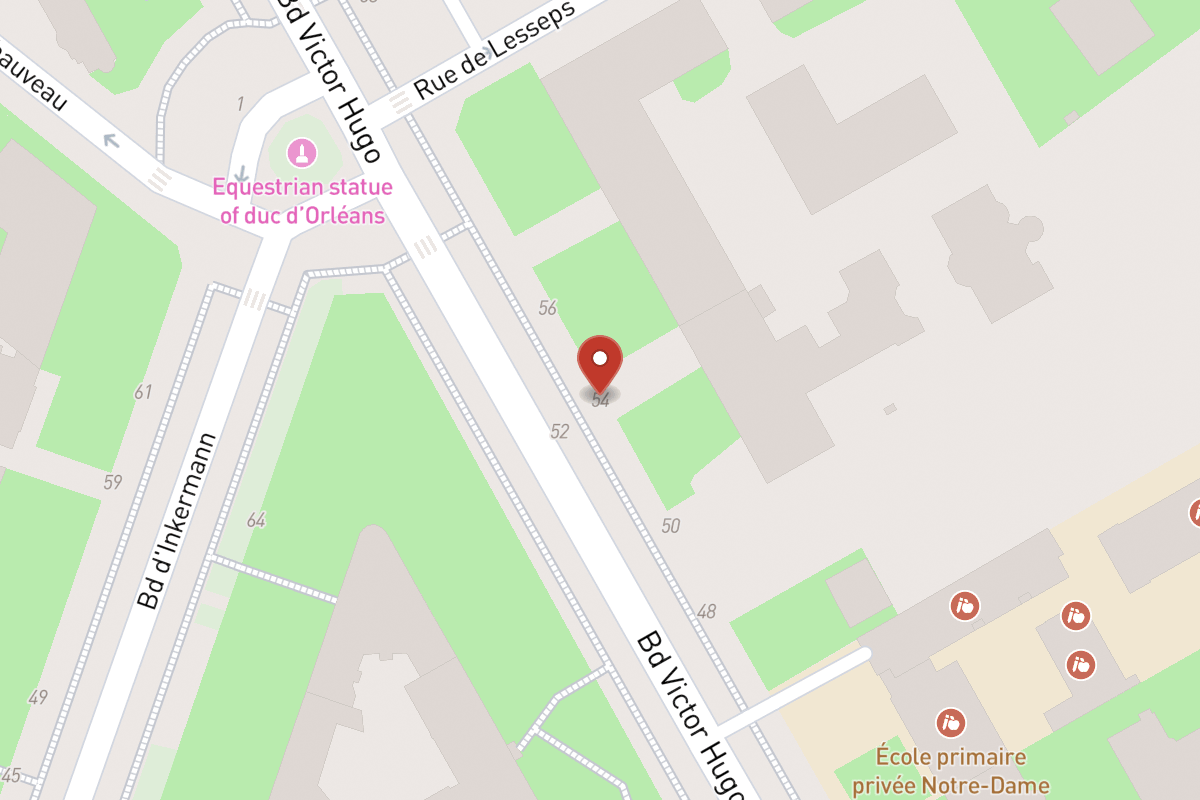 Plan de situation — 54 Boulevard Victor Hugo