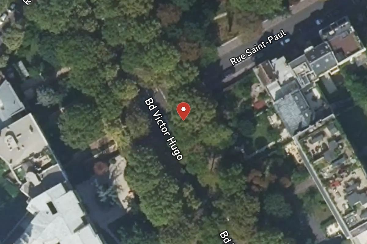 Vue satellite — 60 Boulevard Victor Hugo