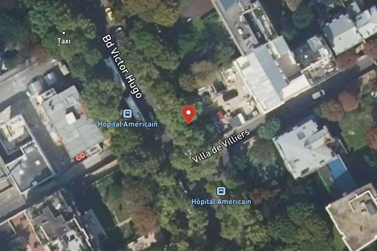Vue satellite — 74 Boulevard Victor Hugo
