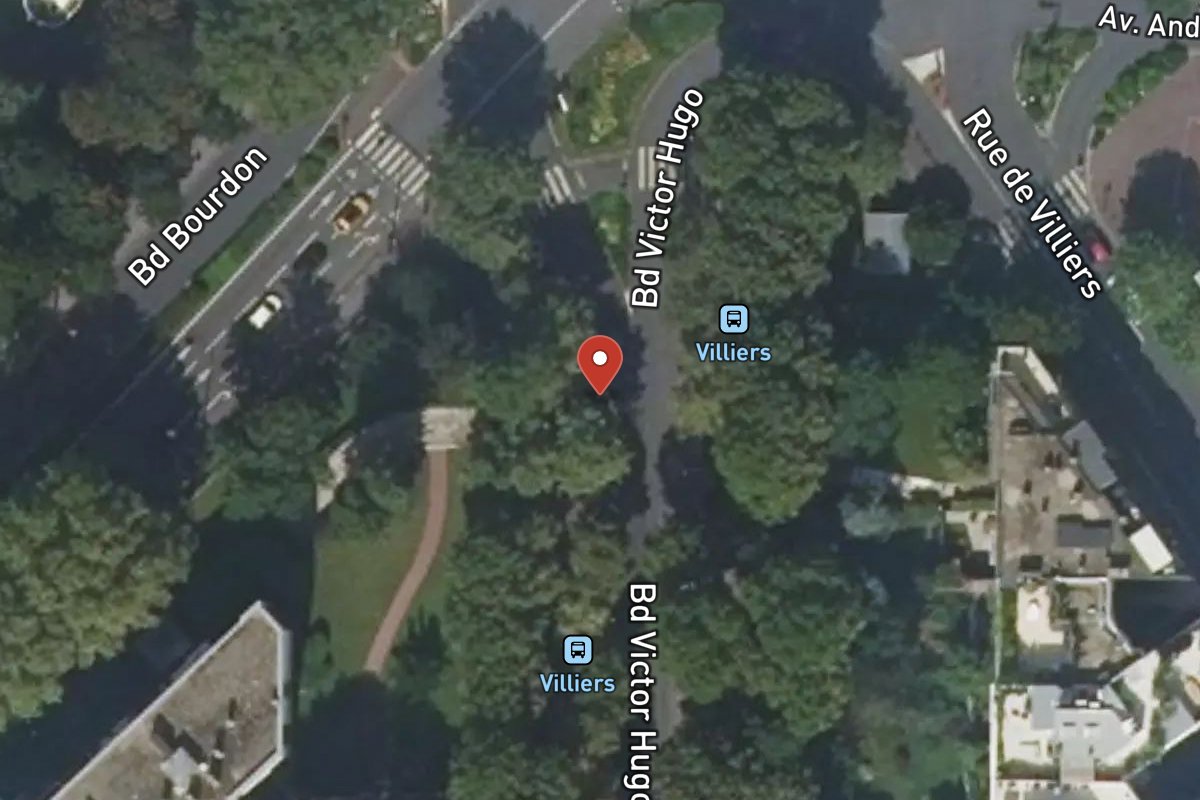 Vue satellite — 89 Boulevard Victor Hugo