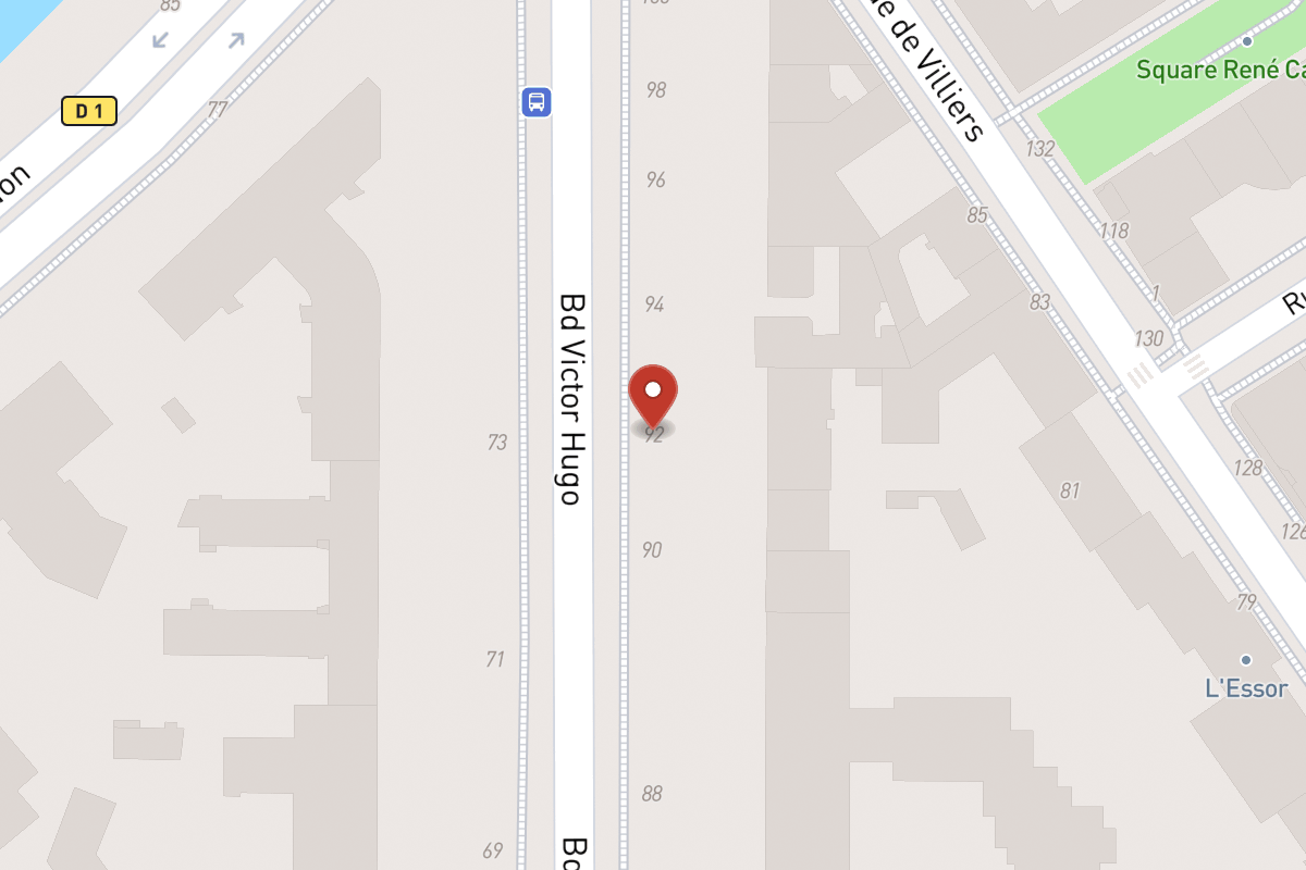 Plan de situation — 92 Boulevard Victor Hugo
