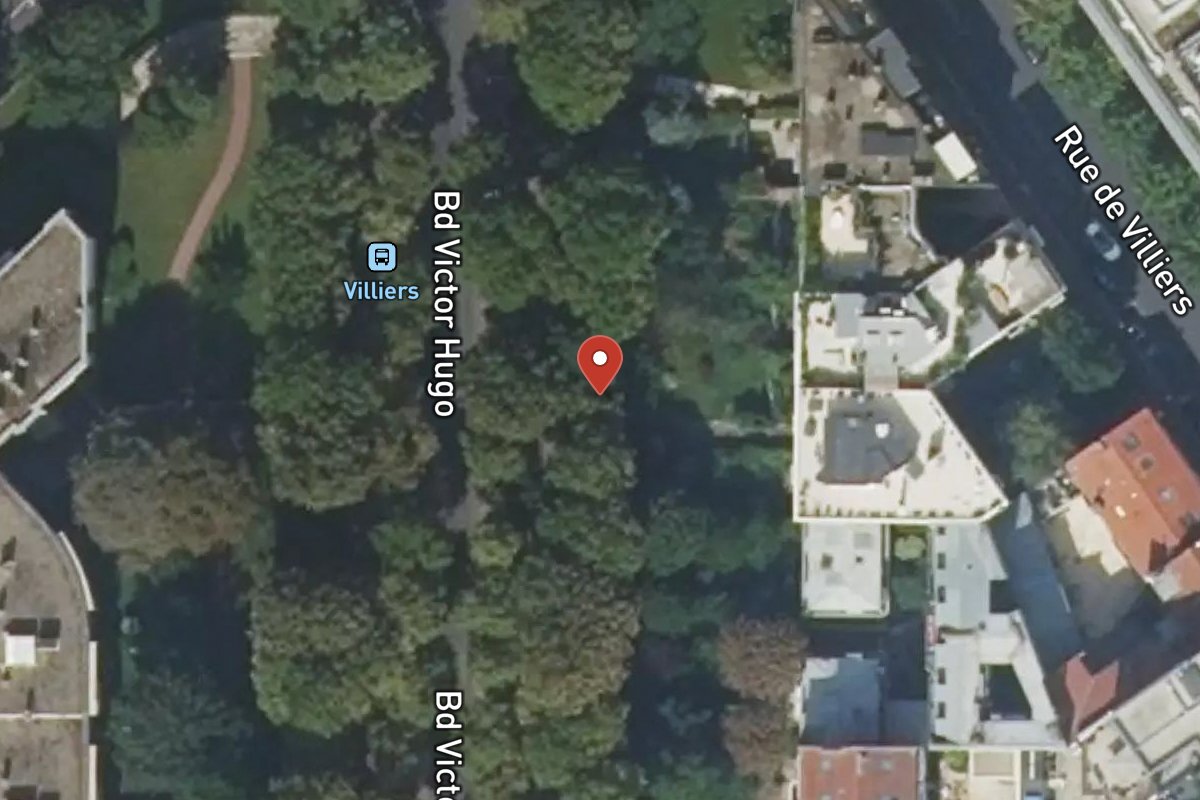 Vue satellite — 96 Boulevard Victor Hugo