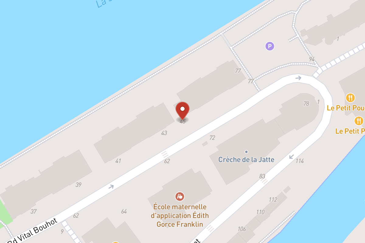 Plan de situation — 45 Boulevard Vital Bouhot