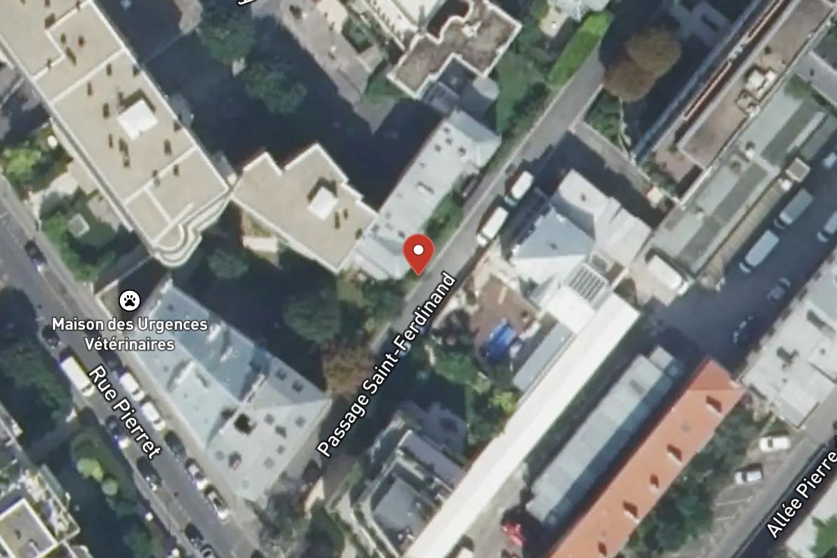 Vue satellite — 2 Passage Saint - Ferdinand