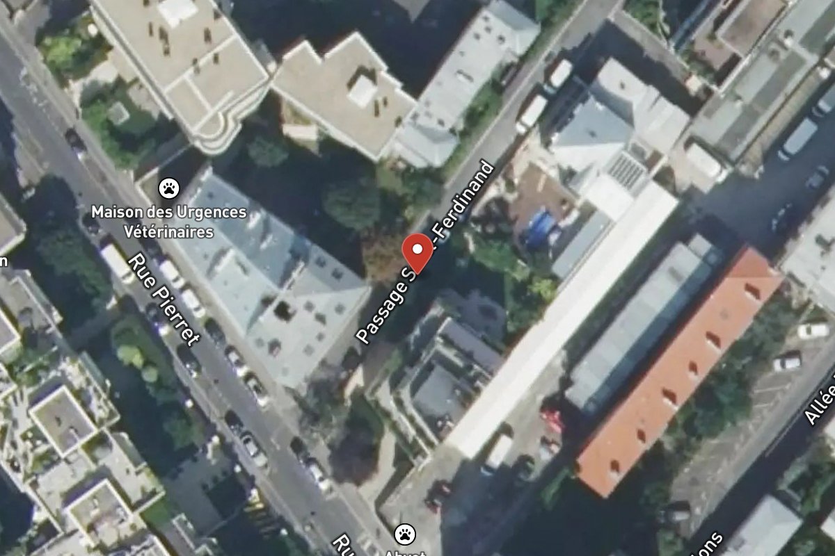 Vue satellite — 3 Passage Saint - Ferdinand