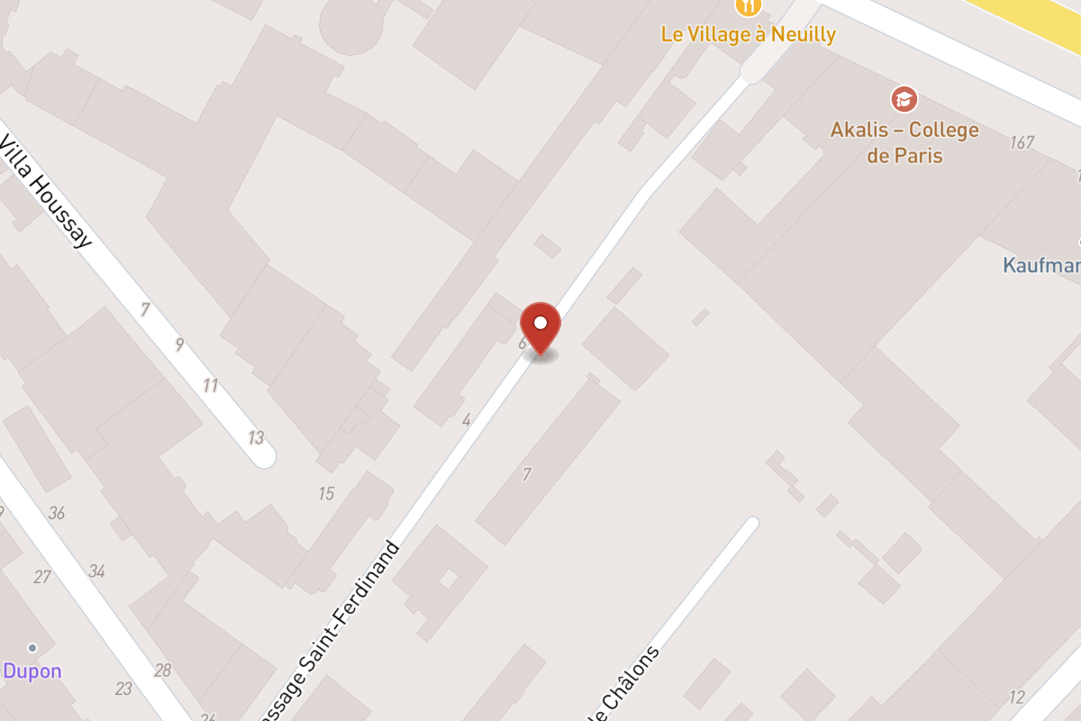 Plan de situation — 8 Passage Saint - Ferdinand