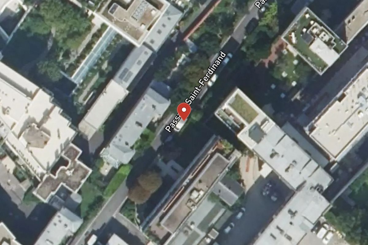 Vue satellite — 8 Passage Saint - Ferdinand