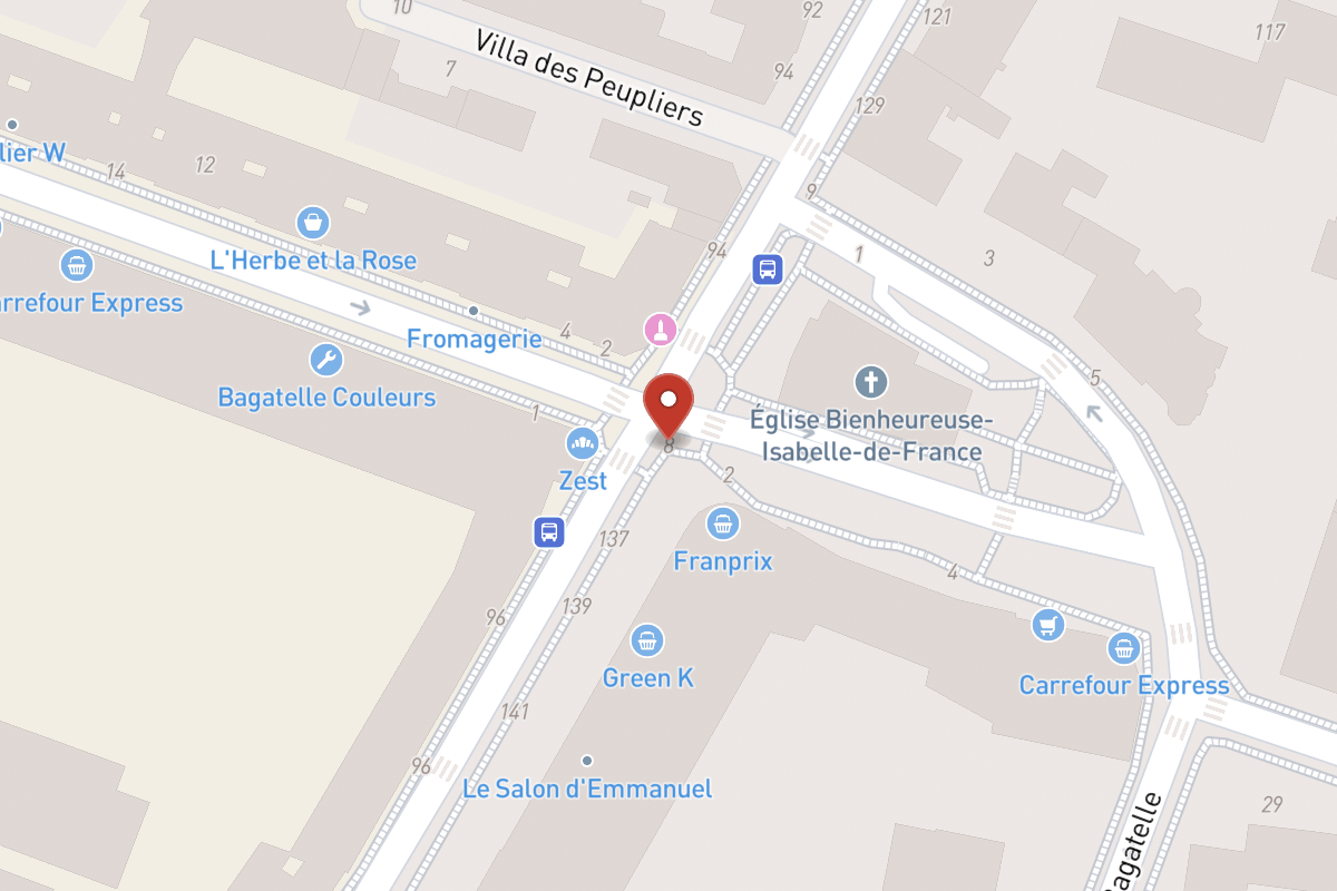 Plan de situation — 2BIS Place de Bagatelle