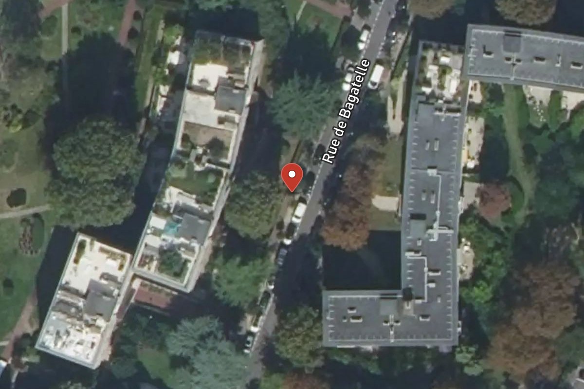 Vue satellite — 6BIS Place de Bagatelle