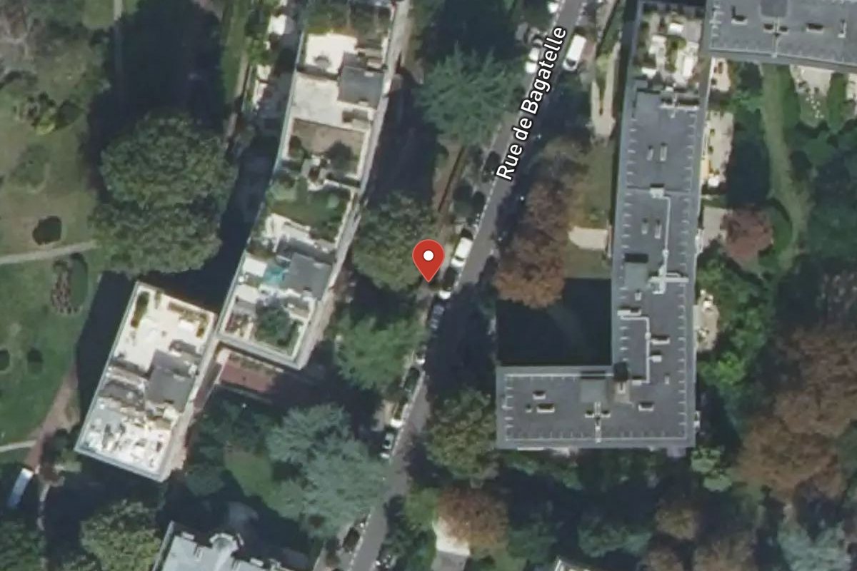 Vue satellite — 6 Place de Bagatelle