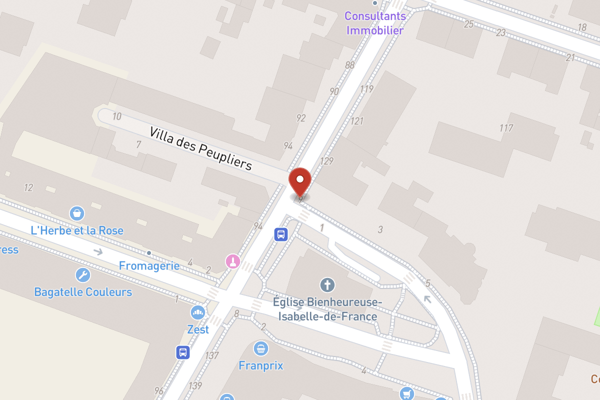 Plan de situation — 9 Place de Bagatelle