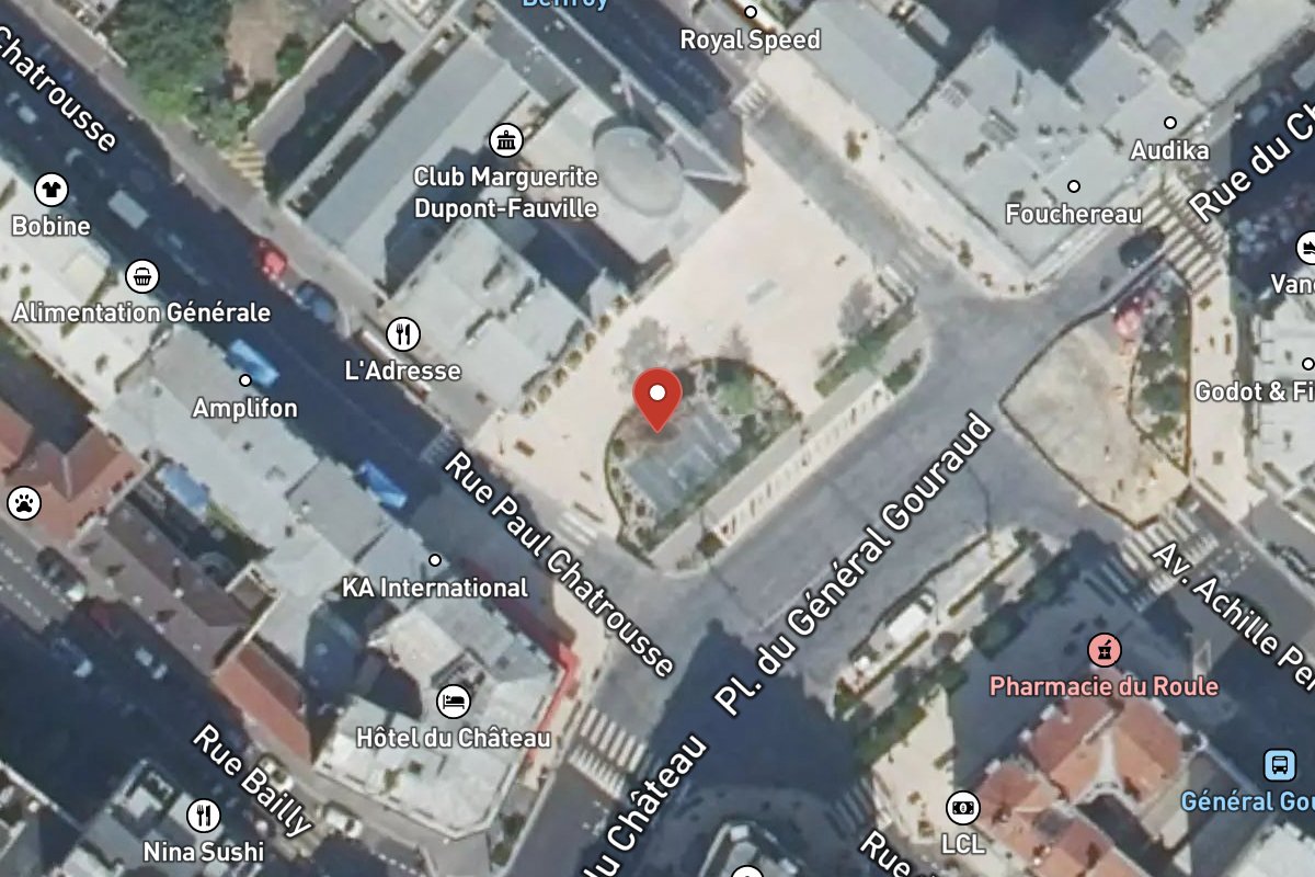 Vue satellite — 4 Place du Général Gouraud