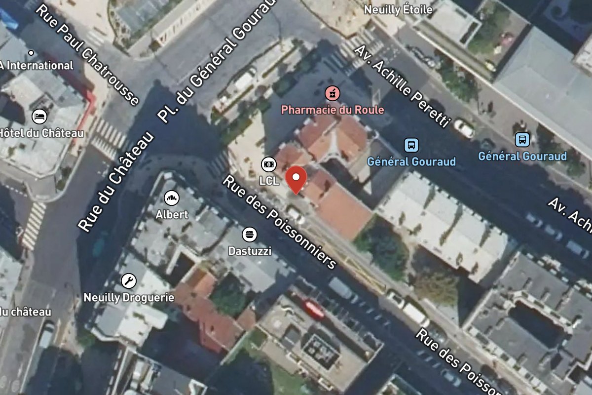 Vue satellite — 6 Place du Général Gouraud