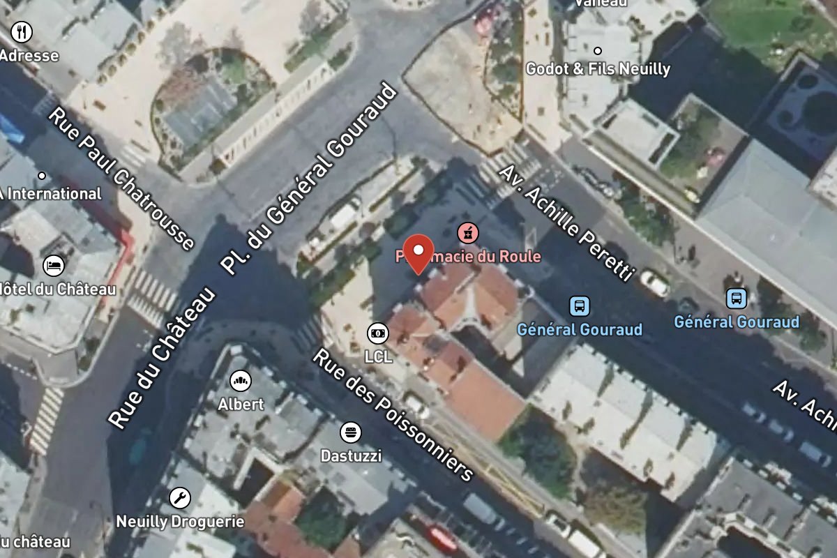 Vue satellite — 8 Place du Général Gouraud