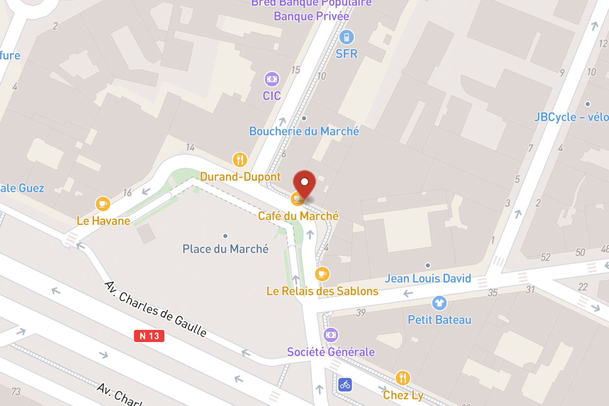 Plan de situation — 10 Place du Marché