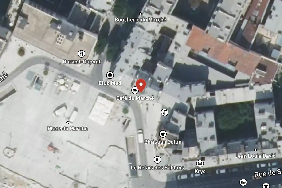 Vue satellite — 10 Place du Marché