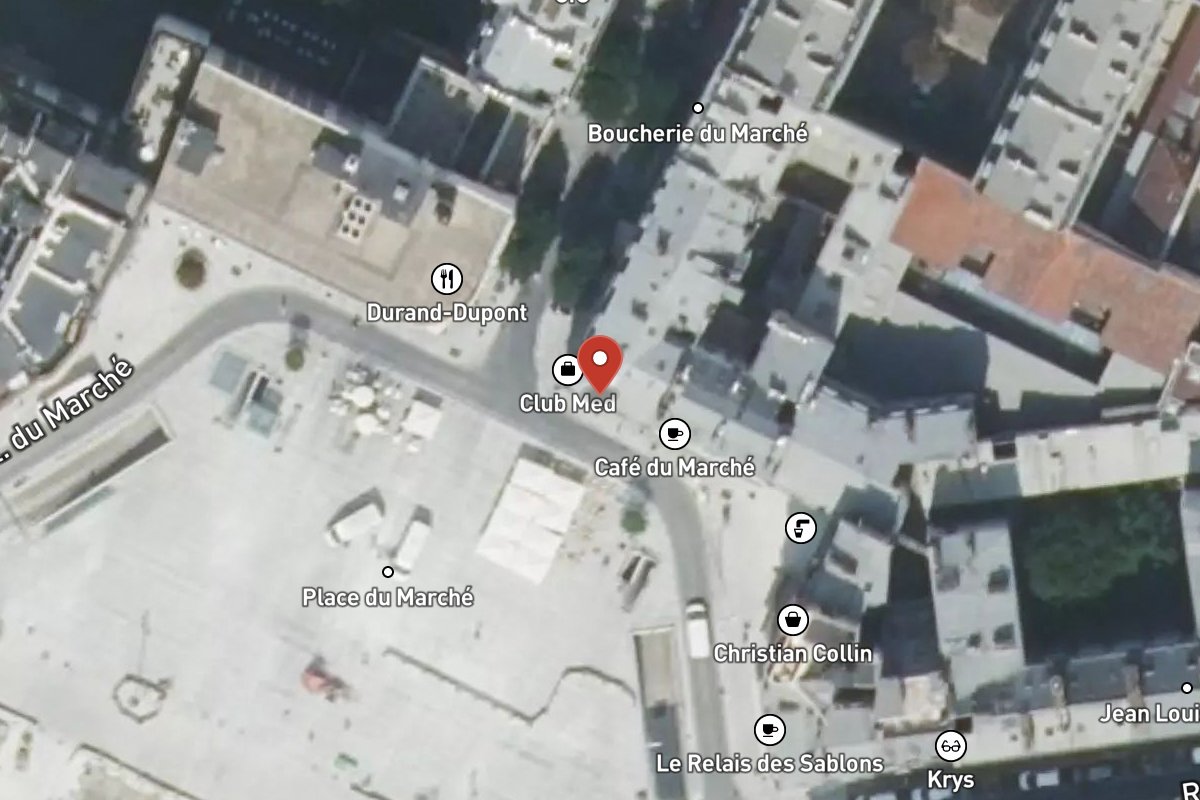 Vue satellite — 12 Place du Marché