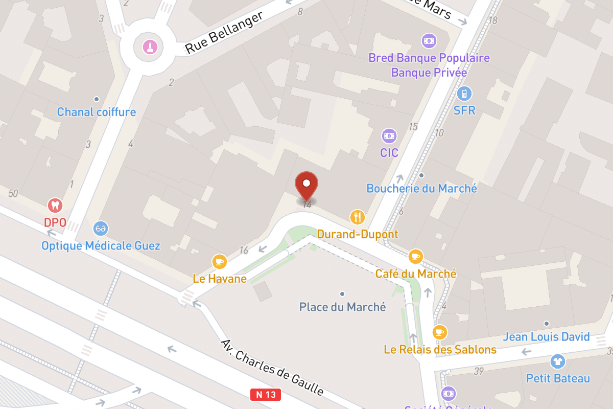Plan de situation — 14 Place du Marché